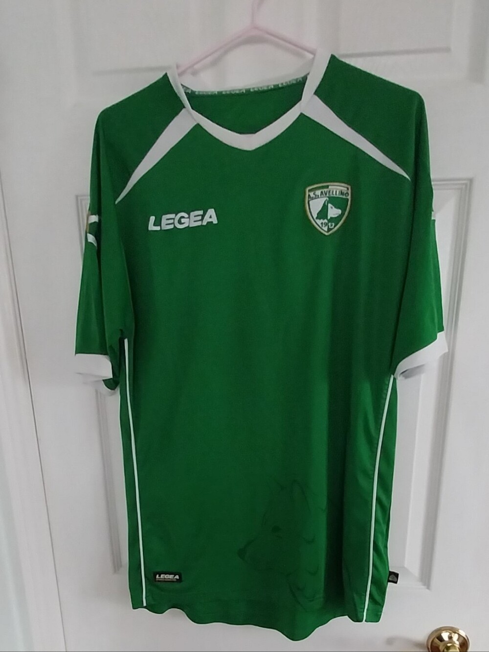 Legea Green Soccer Jersey with White Accents